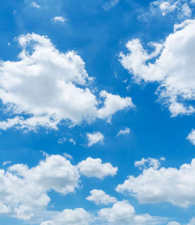 clouds in blue sky