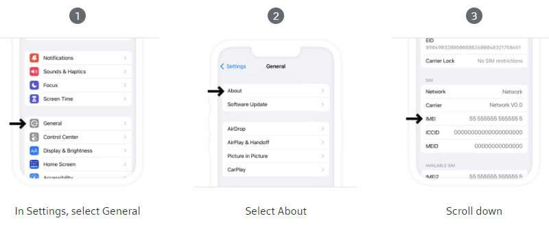 Check Compatibility with your phone's IMEI - How to find your iPhone's IMEI number