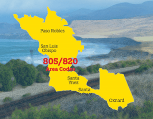 Central Coast 820 Area Code